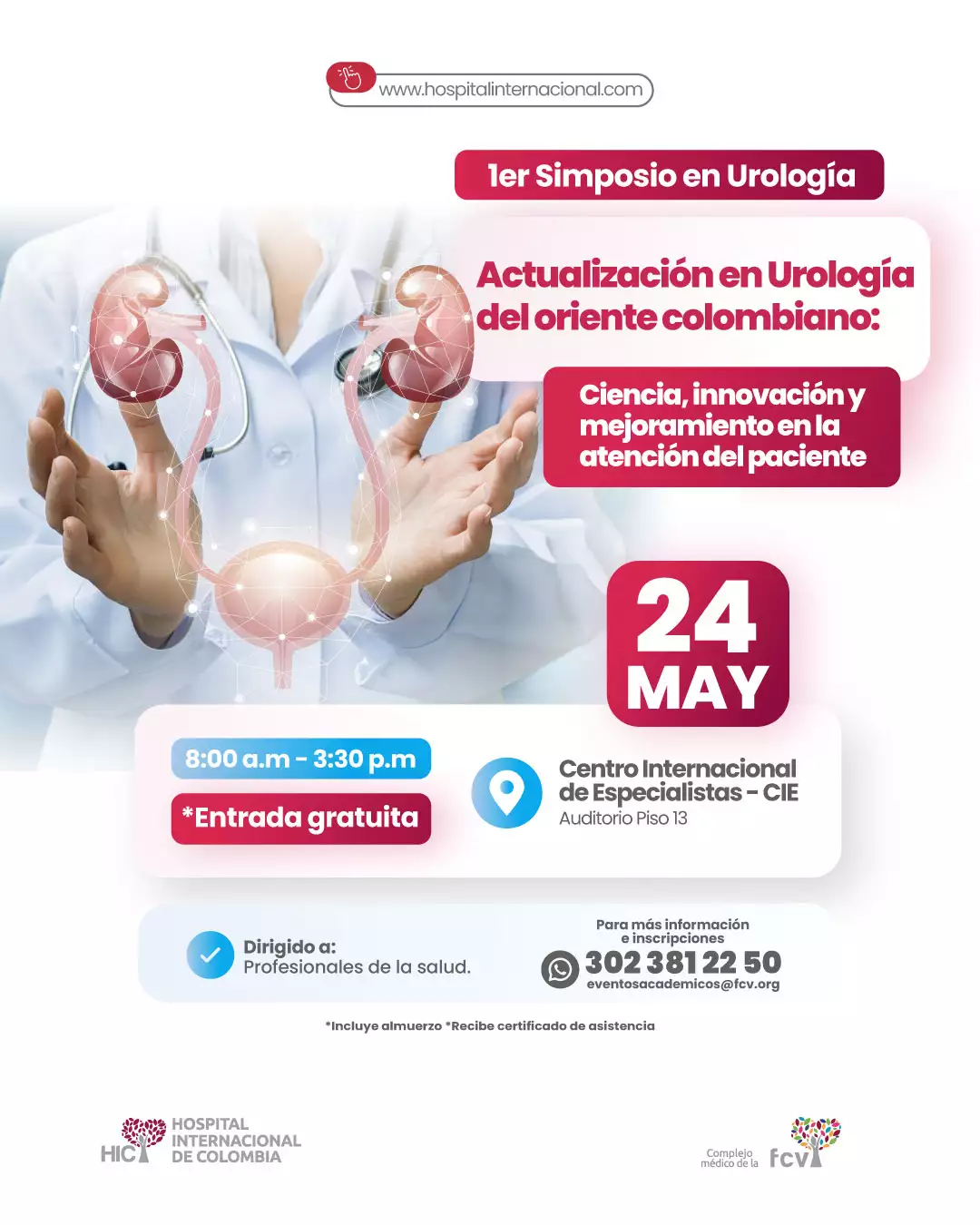 1er Simposio - Actualización en Urología Inscríbite