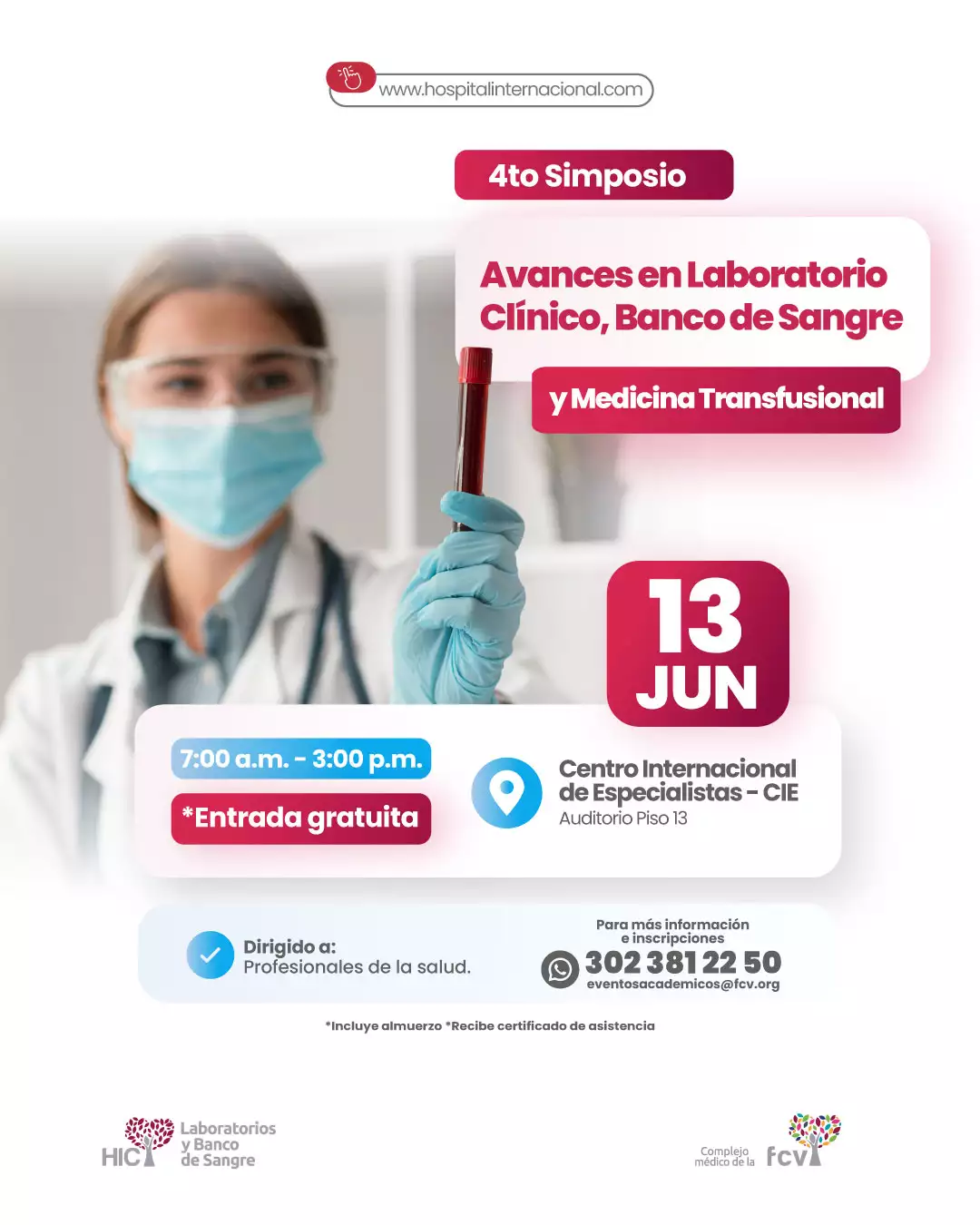 4to Simposio Avances en Laboratorio Clinico, Banco de Sangre