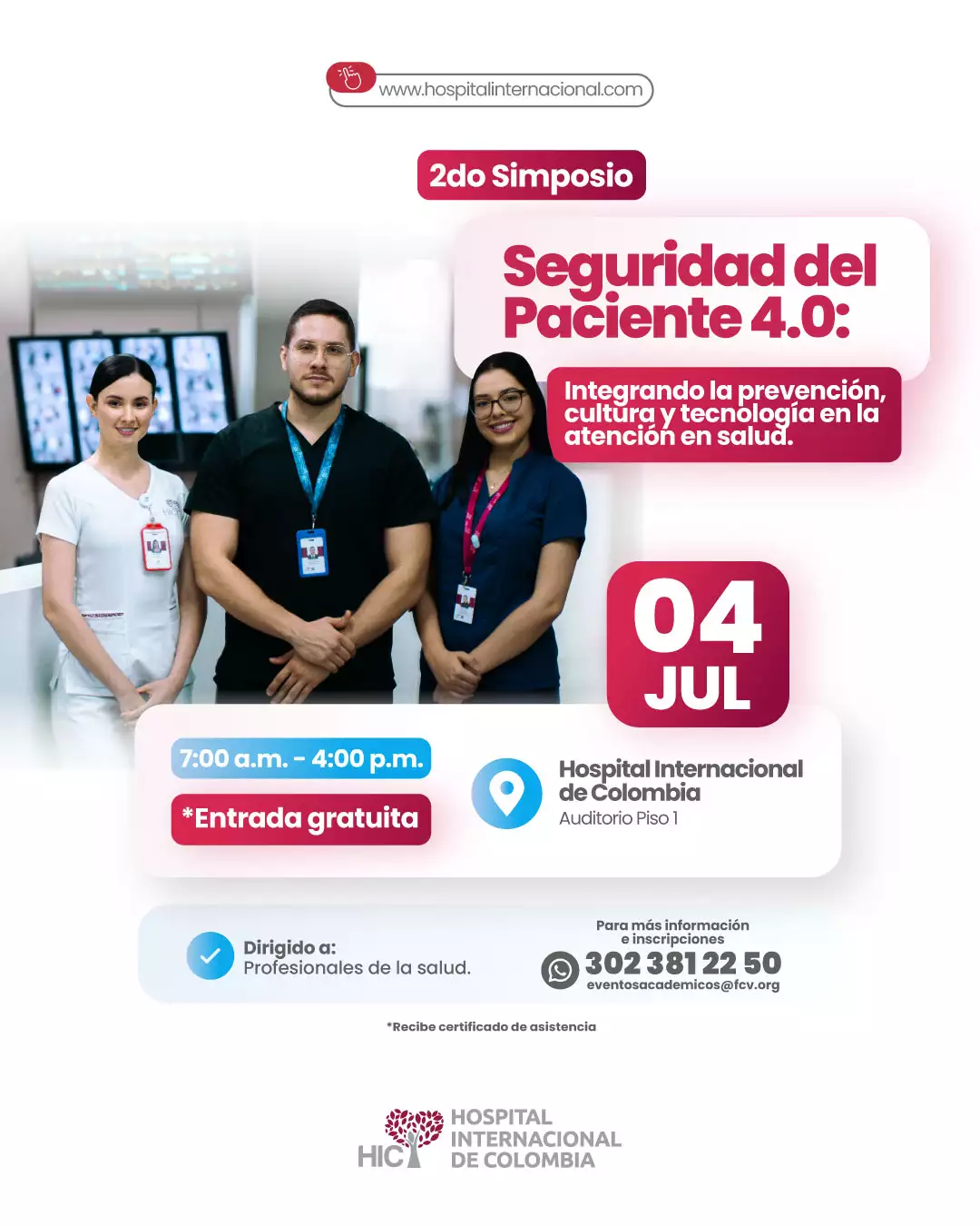 2do Simposio Seguridad del Paciente 4.0: Integrando la prevención, cultura y tecnología en la atención en salud